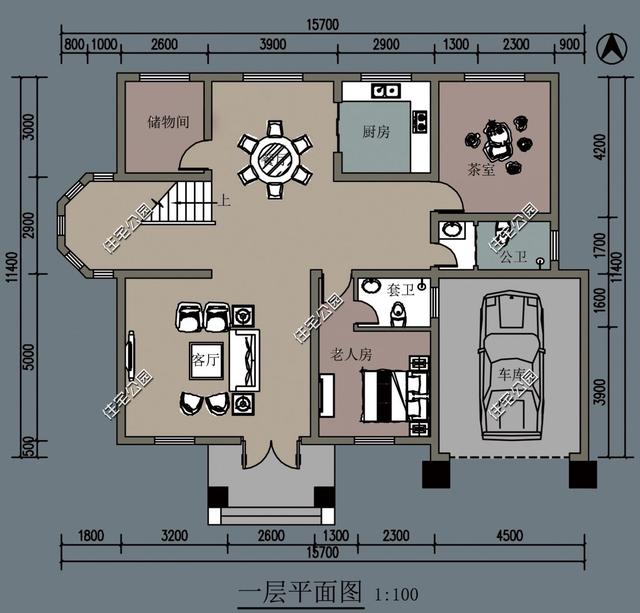 占地125平米農(nóng)村別墅設(shè)計圖，大氣的外觀配上實用的布局