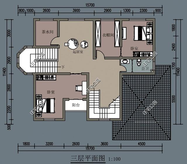 占地125平米農(nóng)村別墅設(shè)計圖，大氣的外觀配上實用的布局
