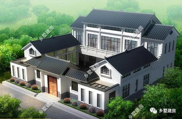 經(jīng)濟(jì)實(shí)惠的中式四合院別墅設(shè)計(jì)圖，簡(jiǎn)潔、耐看