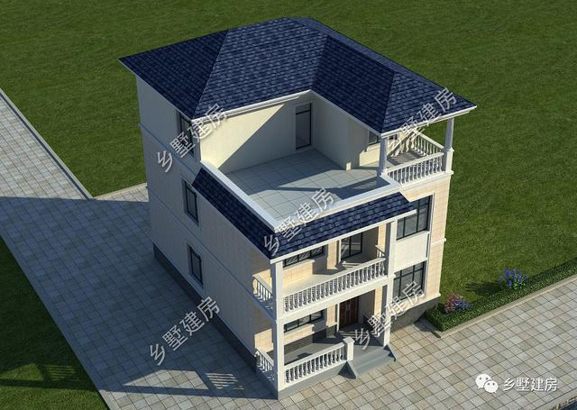 現(xiàn)代風格農(nóng)村三層別墅設(shè)計圖，人人都贊嘆：這真是太漂亮了！