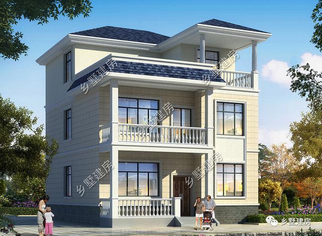 現(xiàn)代風格農(nóng)村三層別墅設(shè)計圖，人人都贊嘆：這真是太漂亮了！