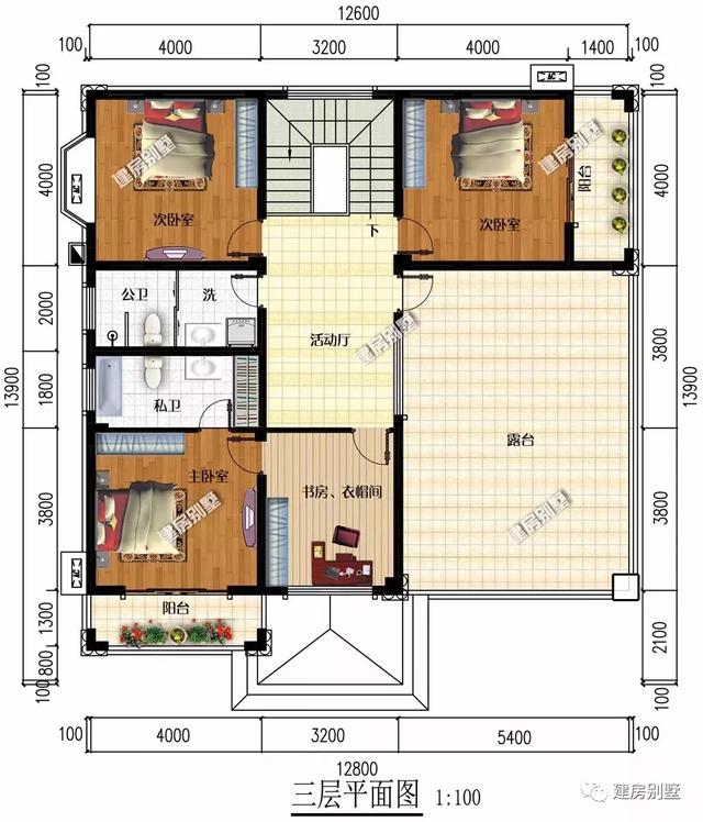 兩棟尺寸相近的別墅設(shè)計(jì)圖戶型，不僅住著舒服，也是真的有面子