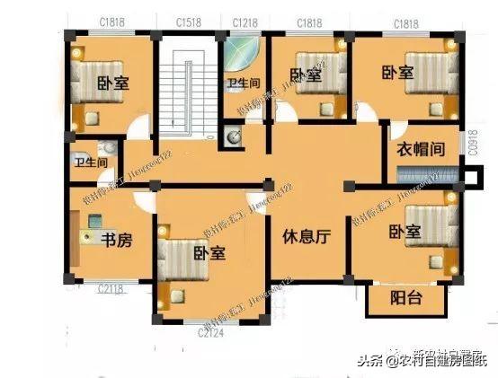 12款帶車庫(kù)的農(nóng)村別墅設(shè)計(jì)圖紙，每一款都很大氣實(shí)用