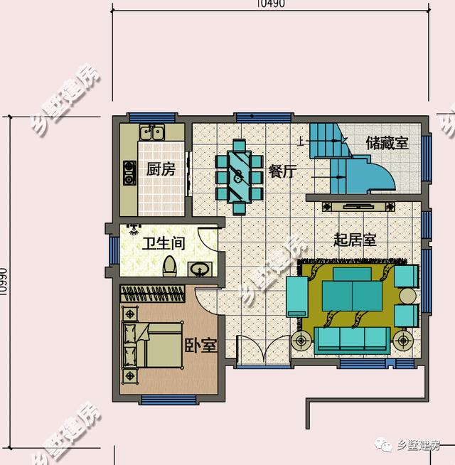 建房案例中最常見的小別墅設(shè)計圖，耀眼奪目，落落大方