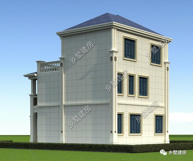 農村自建三層小樓房設計圖，美觀大方，外觀時尚