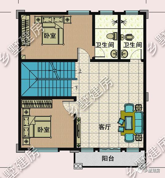 農村自建三層小樓房設計圖，美觀大方，外觀時尚