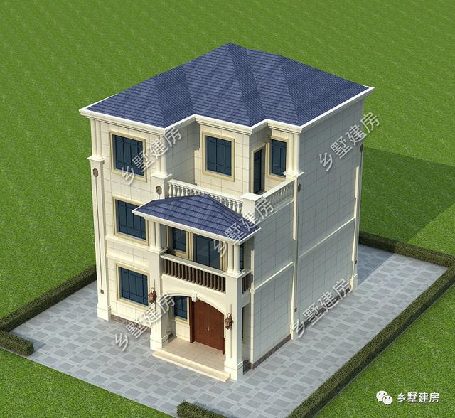 農村自建三層小樓房設計圖，美觀大方，外觀時尚