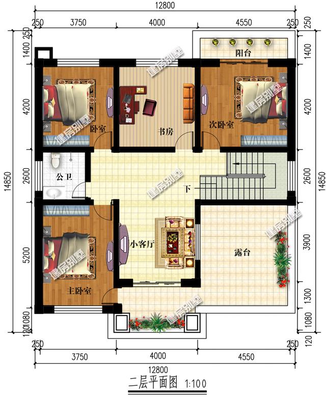 幾款兩層小別墅設(shè)計(jì)圖，戶型南北通透，35萬(wàn)就搞定