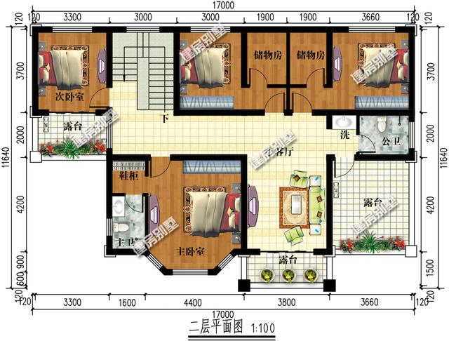 幾款兩層小別墅設(shè)計(jì)圖，戶型南北通透，35萬(wàn)就搞定