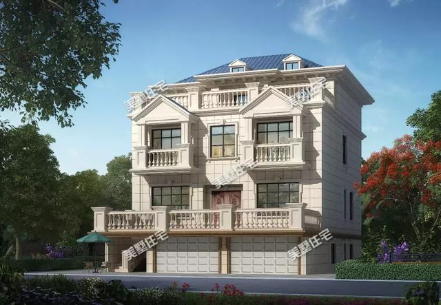 這款別墅外觀上拒絕平庸的立面造型，富有層次感，看起來大氣而亮眼