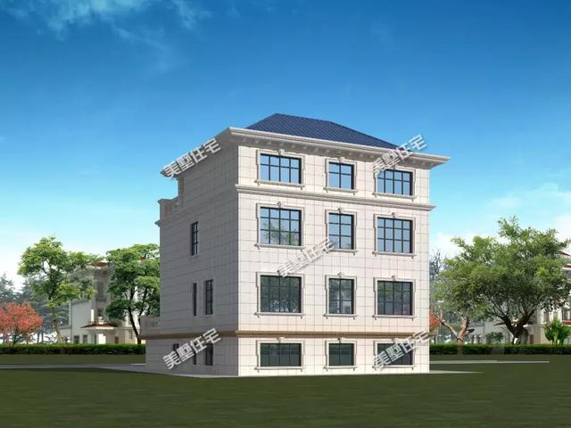 這款別墅外觀上拒絕平庸的立面造型，富有層次感，看起來大氣而亮眼