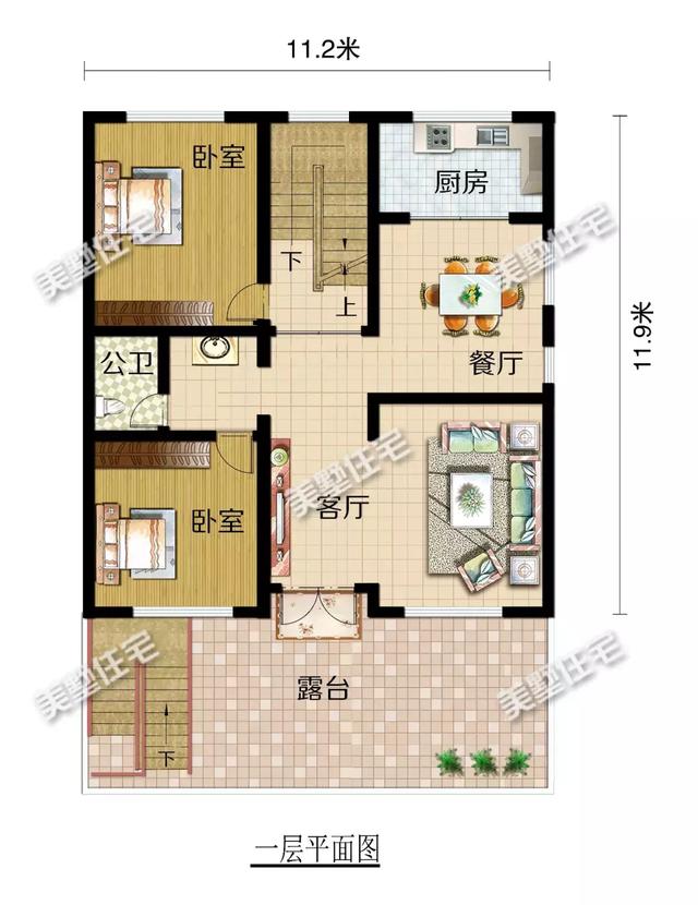 這款別墅外觀上拒絕平庸的立面造型，富有層次感，看起來大氣而亮眼