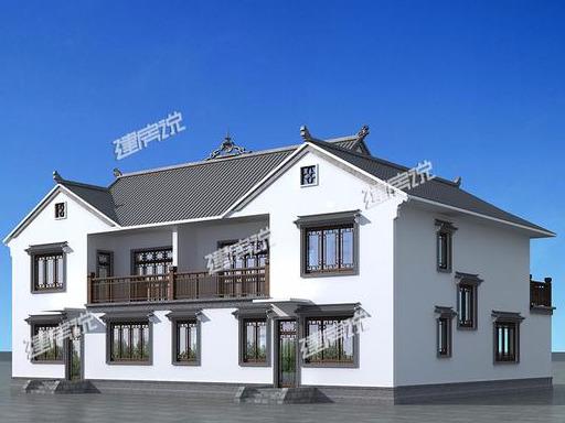 這款中國最美四合院別墅設(shè)計(jì)圖，別墅占地方正，四平八穩(wěn)，大氣的很