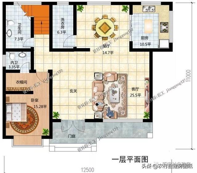 120平的三層別墅設(shè)計圖，2款案例25萬和35萬，時尚和經(jīng)典中式你建哪款？