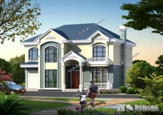 12款帶車庫的農(nóng)村別墅設計圖，一層12萬起，二層16萬起，三層30萬起