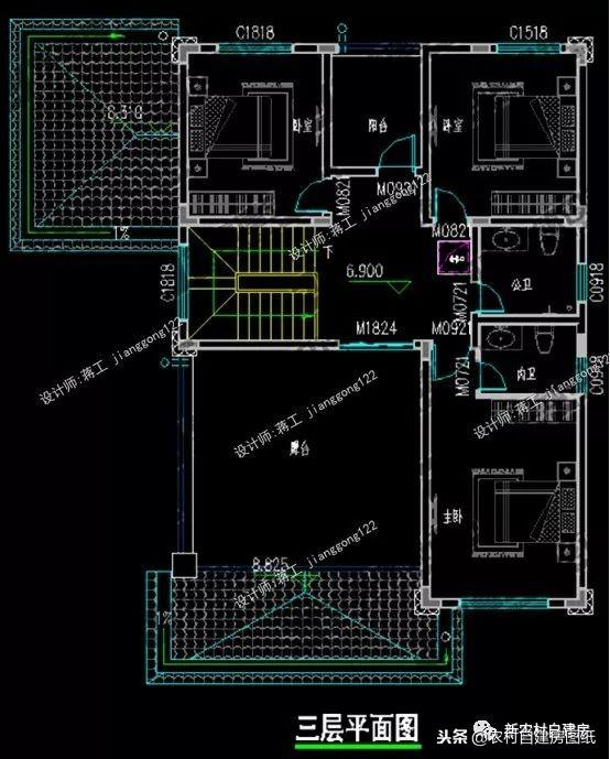12款帶車庫的農(nóng)村別墅設計圖，一層12萬起，二層16萬起，三層30萬起