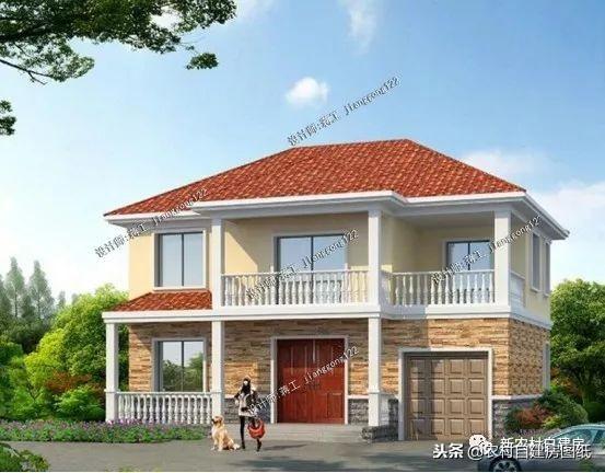 12款帶車庫的農(nóng)村別墅設計圖，一層12萬起，二層16萬起，三層30萬起