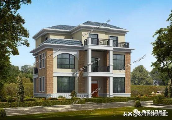 5款三層鄉(xiāng)村自建小別墅，框架結(jié)構(gòu)70年使用年限，三代都不過時(shí)