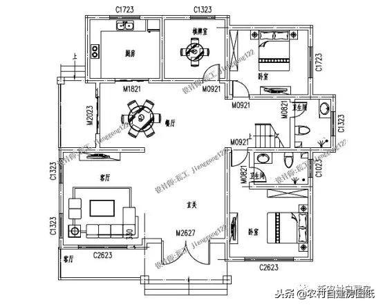 5款三層鄉(xiāng)村自建小別墅，框架結(jié)構(gòu)70年使用年限，三代都不過時(shí)