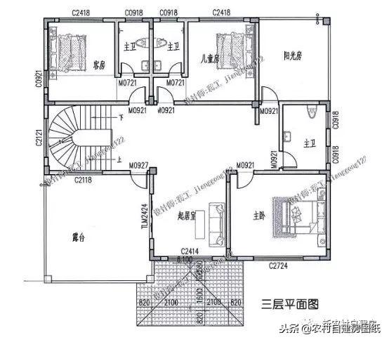 5款三層鄉(xiāng)村自建小別墅，框架結(jié)構(gòu)70年使用年限，三代都不過時(shí)