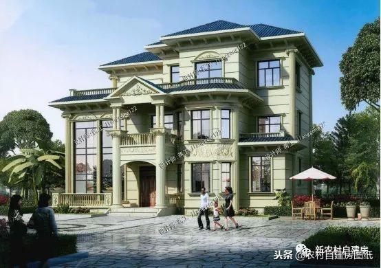 5款三層鄉(xiāng)村自建小別墅，框架結(jié)構(gòu)70年使用年限，三代都不過時(shí)