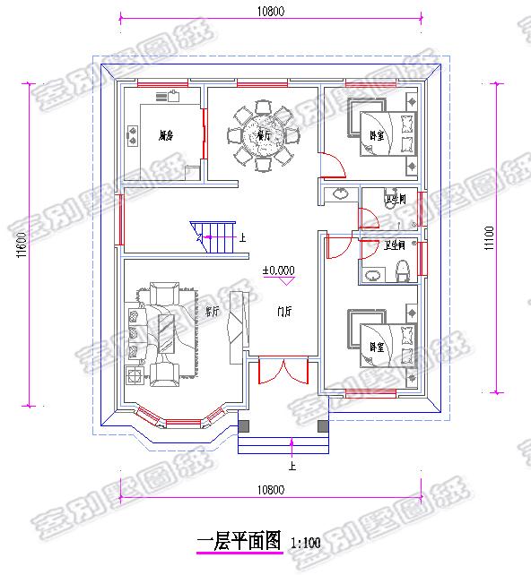 新出爐帶挑空客廳二層別墅設(shè)計圖，新年新氣象！