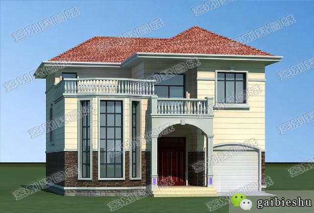 帶車庫+挑空客廳二層小別墅設(shè)計(jì)圖，11×12米你的理想首選！