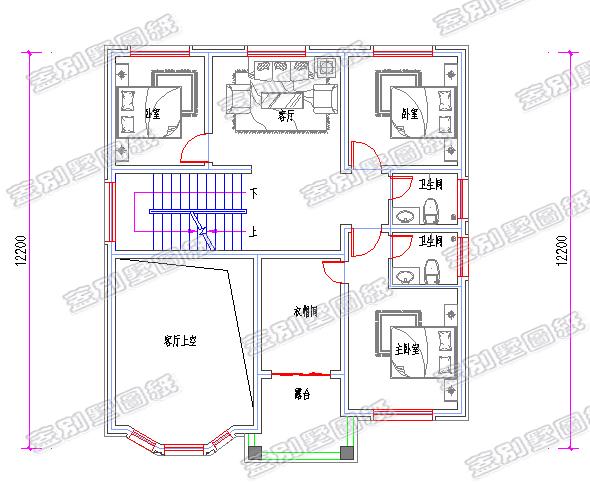 帶車庫+挑空客廳二層小別墅設(shè)計(jì)圖，11×12米你的理想首選！