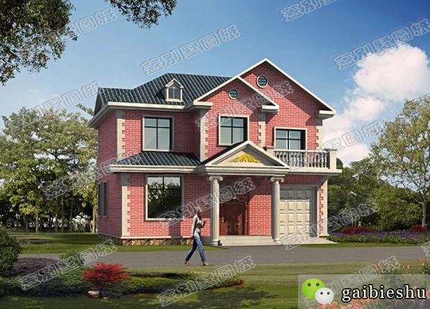 100平米帶車庫鄉(xiāng)村小別墅設計圖，您理想的溫馨小別墅！