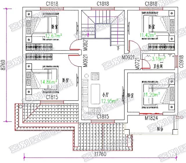 100平米帶車庫鄉(xiāng)村小別墅設計圖，您理想的溫馨小別墅！