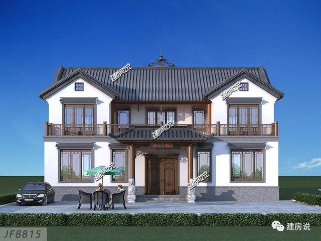 漂亮中式別墅設(shè)計圖，中國最美的房子，35萬就能建，漂亮有面子