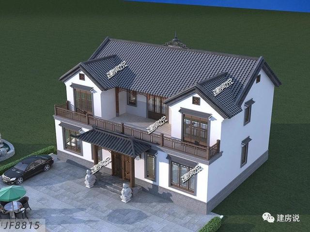 漂亮中式別墅設(shè)計圖，中國最美的房子，35萬就能建，漂亮有面子