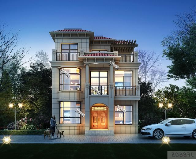 占地95㎡的3層別墅設(shè)計(jì)圖，開春就建一棟，搶個(gè)好彩頭