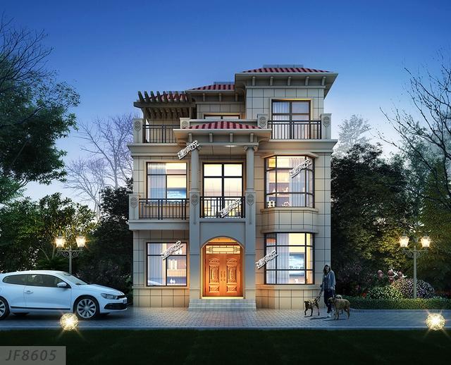 占地95㎡的3層別墅設(shè)計(jì)圖，開春就建一棟，搶個(gè)好彩頭