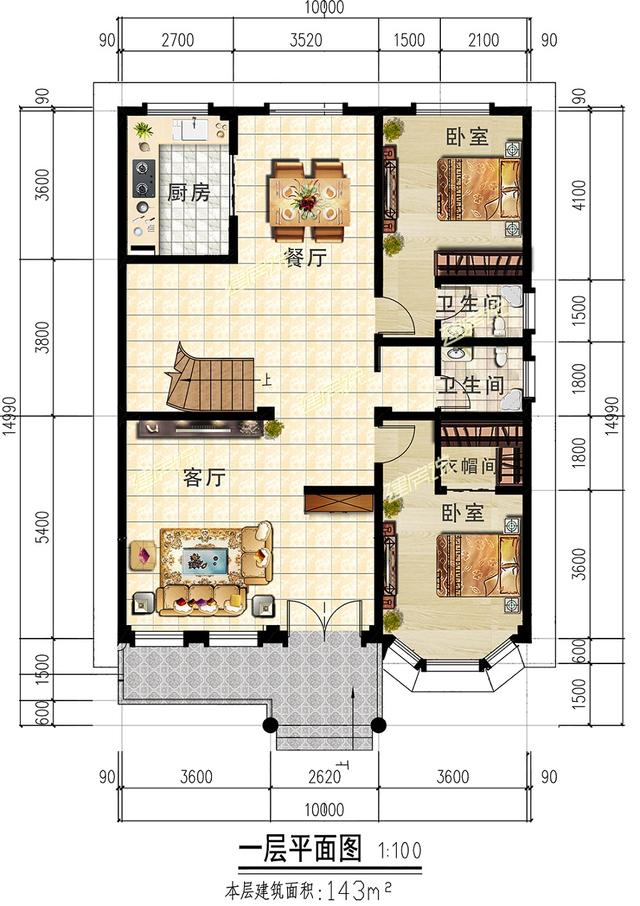 2層氣派別墅設(shè)計圖，花小錢蓋好房，沒人敢小看你
