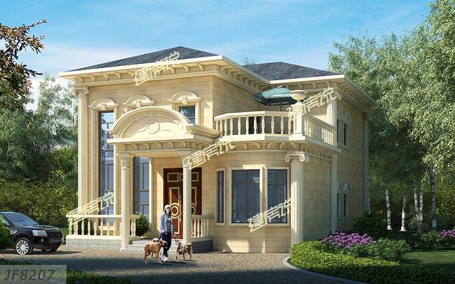 2層氣派別墅設(shè)計圖，花小錢蓋好房，沒人敢小看你