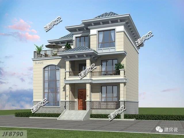 3層實用別墅設計圖，老家建新房，我強烈推薦這款！