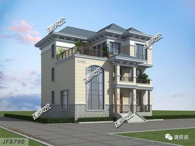 3層實用別墅設計圖，老家建新房，我強烈推薦這款！