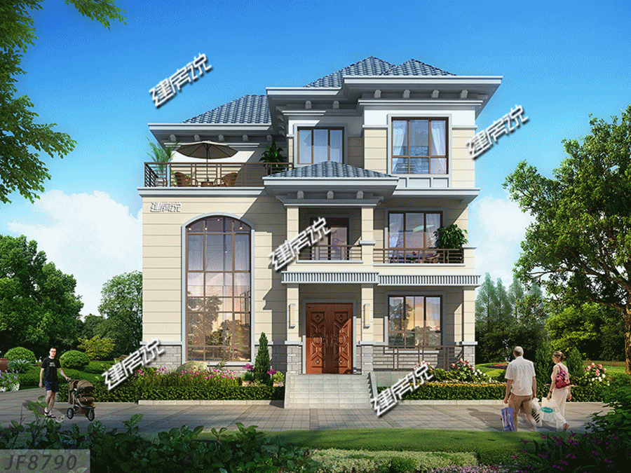 3層實用別墅設計圖，老家建新房，我強烈推薦這款！