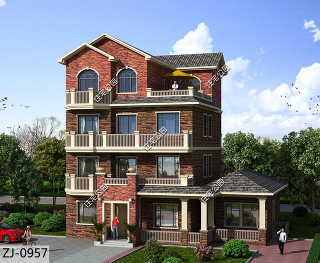 15X12米4層農(nóng)村別墅設(shè)計(jì)圖，可實(shí)現(xiàn)隔代居住，三世同堂不是夢(mèng)