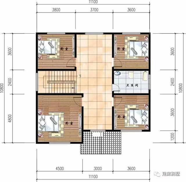 兩棟適合農(nóng)村建的小別墅設計圖，第一棟低調(diào)不張揚，第二棟小清新