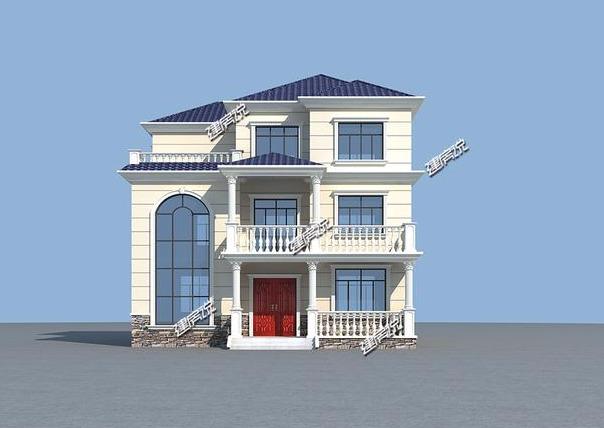 豪華歐式別墅設(shè)計(jì)圖，賺到了，花45萬建棟，等著門檻被踏爛