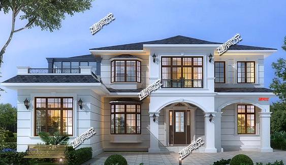 漂亮的二層歐式別墅設(shè)計(jì)圖，蓋在農(nóng)村沒(méi)人敢說(shuō)你土