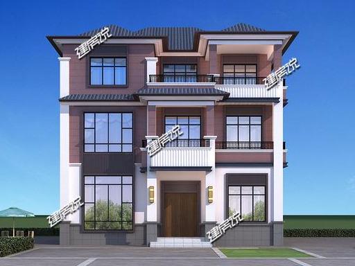 12x13.5米三層漂亮中式別墅設(shè)計圖，農(nóng)村建房首選中式，秒殺洋別墅