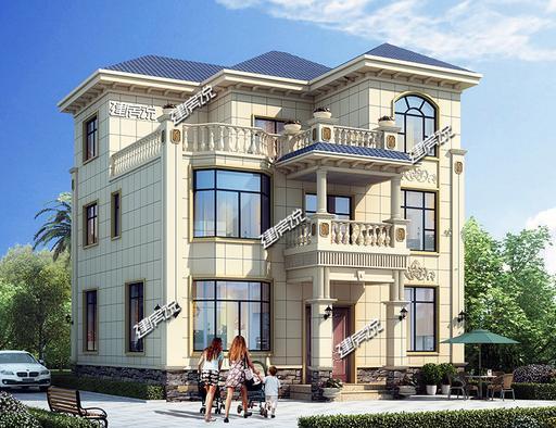 小占地豪宅設(shè)計圖，家有小宅基地，這樣建房豪華到爆，鄰居見了都說好