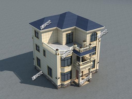 小占地豪宅設(shè)計圖，家有小宅基地，這樣建房豪華到爆，鄰居見了都說好