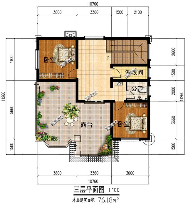 小占地豪宅設(shè)計圖，家有小宅基地，這樣建房豪華到爆，鄰居見了都說好