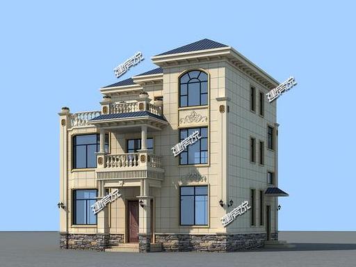 小占地豪宅設(shè)計圖，家有小宅基地，這樣建房豪華到爆，鄰居見了都說好