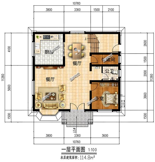 小占地豪宅設(shè)計圖，家有小宅基地，這樣建房豪華到爆，鄰居見了都說好