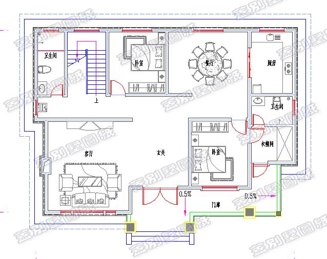 框架結(jié)構(gòu)經(jīng)典大氣別墅設(shè)計(jì)圖，設(shè)計(jì)具有層次感，高低錯(cuò)落的結(jié)構(gòu)設(shè)計(jì)美觀獨(dú)特